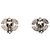 Orecchini a clip Bijou Coco Mark Chanel Argento - vista 2