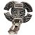 Orecchini a clip Bijou Coco Mark Chanel Argento - vista 3