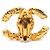 Orecchini a clip Chanel Coco Mark Motif Lava Oro D'oro - vista 3