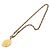 Collana con pendente a catena con motivo moneta Chanel Coco Mark D'oro - vista 3