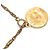 Collana con pendente a catena con motivo moneta Chanel Coco Mark D'oro - vista 4