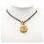 Collana con pendente a catena con motivo moneta Chanel Coco Mark D'oro - vista 7