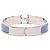 Hermès Click H PM Emaille-Armband mit Logo Silber Blau - Ansicht 3
