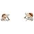 Orecchini a lobo Vintage Citrine Tiffany & Co. Argento Arancione Giallo - vista 10