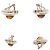 Orecchini a lobo Vintage Citrine Tiffany & Co. Argento Arancione Giallo - vista 9