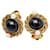 Orecchini a clip Chanel neri e oro Nero D'oro  - vista 1