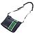 Prada Leather Triangle Logo Shoulder Bag Green Navy blue - view 5