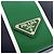 Prada Leather Triangle Logo Shoulder Bag Green Navy blue - view 7