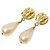 Orecchini Chanel Gold Plated Clover D'oro - vista 2