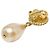 Orecchini Chanel Gold Plated Clover D'oro - vista 3