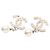 Pendientes Swing Chanel Coco Mark en metal plateado Plata