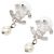 Pendientes Swing Chanel Coco Mark en metal plateado Plata - vista 2