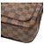 Borsa a tracolla Louis Vuitton Damier Aubagne Marrone - vista 4