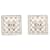 Orecchini a lobo Chanel Coco Mark Square Argento  - vista 1
