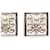 Orecchini a lobo Chanel Coco Mark Square Argento  - vista 3