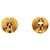 Boucles d'oreilles rondes à clip Chanel Coco Mark en Or Doré - vue 2