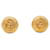 Orecchini a clip rotondi Chanel Coco Mark D'oro
