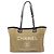 Borsa Tote con Catena Chanel Deauville MM Nero Beige