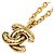 Collana con pendente Chanel Coco Mark Matelassé Chain D'oro