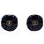 Timeless Orecchini a clip Chanel Vintage Coco Mark Nero D'oro Blu navy - vista 2