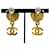 Orecchini a clip Chanel Coco Mark GP Nero D'oro  - vista 4