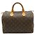 Borsa Louis Vuitton Monogram Speedy 30 Marrone - vista 2