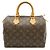 Borsa Louis Vuitton Monogram Speedy 25 Marrone - vista 2