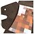Clutch in pelle marrone Louis Vuitton - vista 12