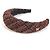 Cerchietto CHANEL 21K Tweed CC Coco Mark Rosso