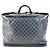 Borsa da viaggio Louis Vuitton Damier Graphite Nero - vista 2