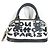 Borsa Tote Louis Vuitton Graffiti Alma PM Nero Bianco