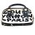 Borsa Tote Louis Vuitton Graffiti Alma PM Nero Bianco - vista 2