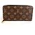 Louis Vuitton Monogram Zippy Long Wallet Braun Pink