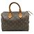 Borsa Louis Vuitton Monogram Speedy 25 Marrone - vista 2