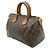 Borsa Louis Vuitton Monogram Speedy 25 Marrone - vista 3
