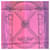 Hermès Sciarpa in seta double face Hermes Rosa Blu Multicolore  - vista 5