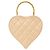 Borsa Vanity Chanel Matelassé Enamel Heart Beige - vista 2