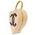 Borsa Vanity Chanel Matelassé Enamel Heart Beige - vista 4