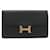 Hermès Hermes Constance Long Flap Wallet Schwarz