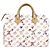 Louis Vuitton Monogram Watercolor Speedy 30 Mini Boston Tasche Weiß Mehrfarben