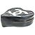 Vanity Beauty Case Chanel Vintage Heart CC Coco Mark Matelassé Quilted Chain Logo Nero Bianco - vista 3