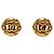 Orecchini tondi vintage Chanel Coco Mark D'oro