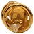 Timeless Orecchini tondi vintage Chanel Coco Mark D'oro - vista 3