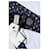 Cravatta Gucci stampata blu navy e oro  - vista 3