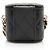 Beauty case Chanel in agnello e resina con catena elegante Nero - vista 3