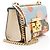 Borsa a tracolla piccola Gucci GG Supreme Les Pommes Padlock Marrone Beige - vista 2