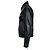 Balmain, Giacca biker in pelle nera con zip e logo Nero - vista 5