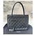 Chanel Borsa Shopper in Pelle Caviar Trapuntata Nera Nero - vista 2