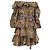 Mini abito con volant Giselle di Ulla Johnson in cotone multicolore