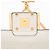 Mini bolsa de ombro Baguette 1974 em couro com relevo FF Fendi Branco - vista 10